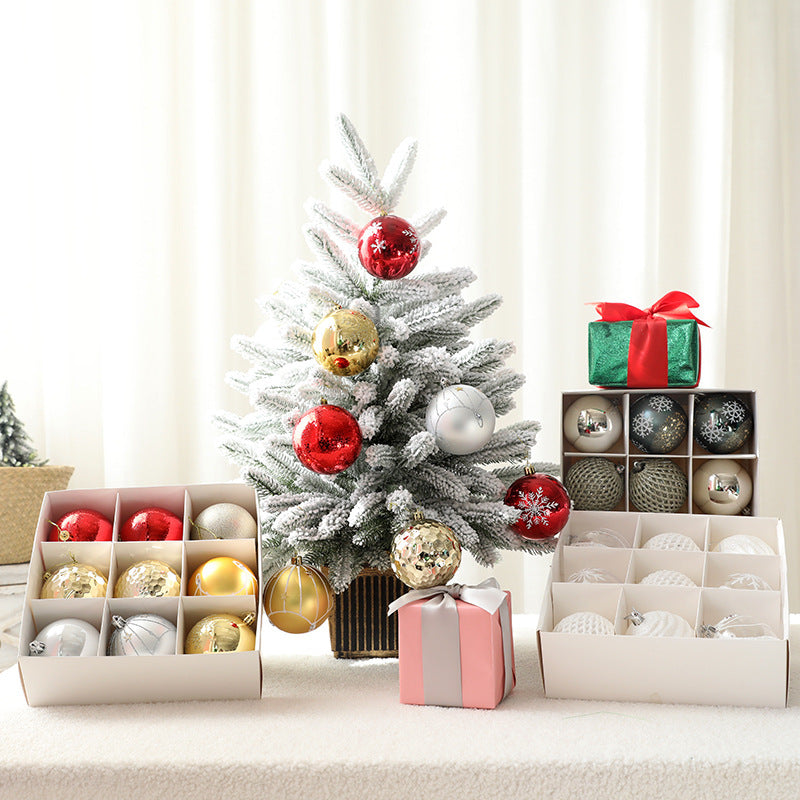Christmas Ball Set Gift Box Christmas Painting Gift Pack Ball Christmas Tree Decoration Pendant