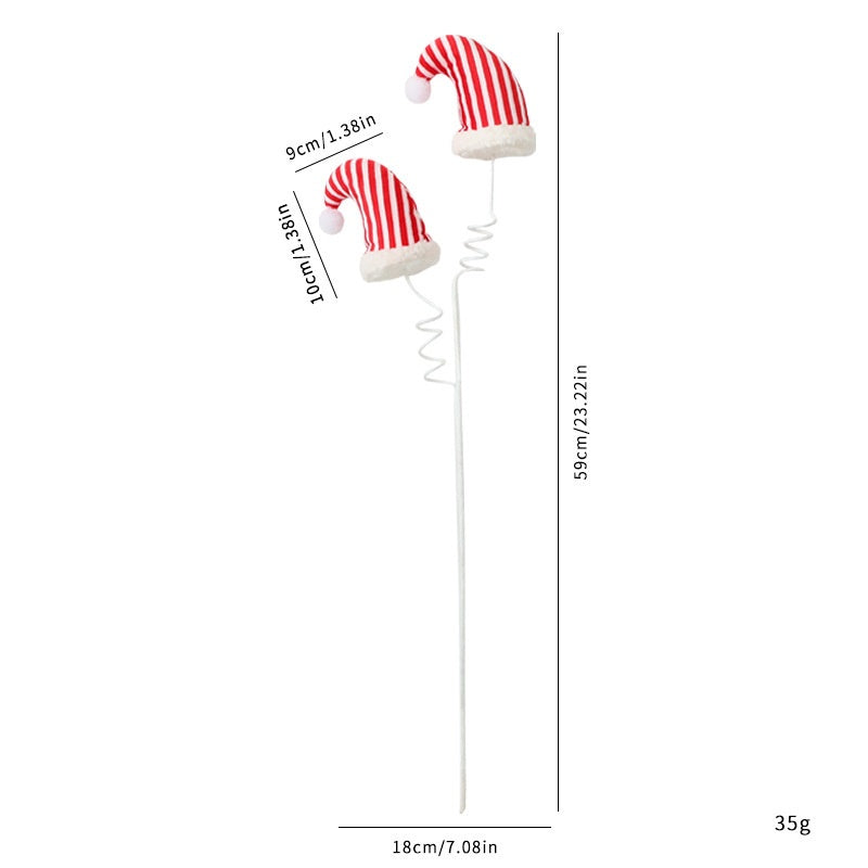 Christmas Tree Elf Leg Insert DIY Knit Hat Candy Cane Lollipop Christmas Decoration
