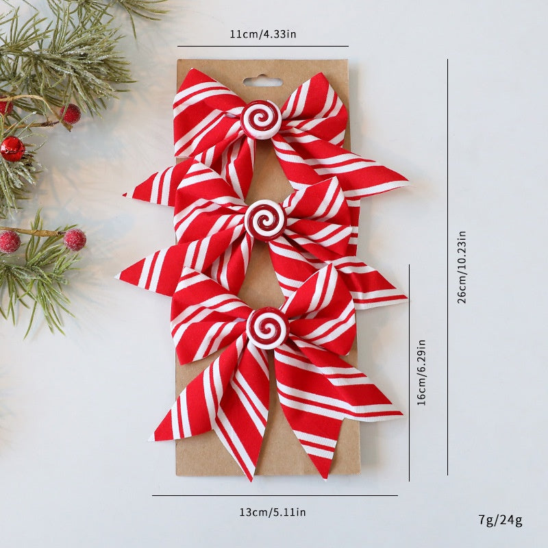 Red and White Bows