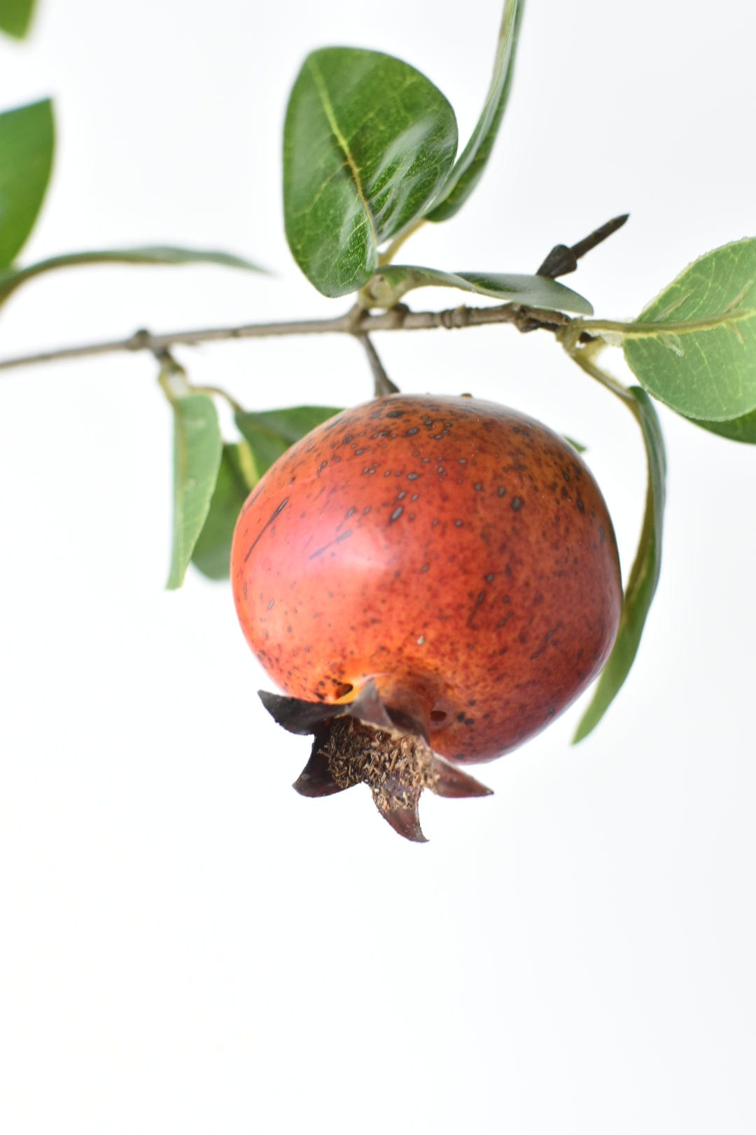 38" Faux Pomegranate Fruit Branch