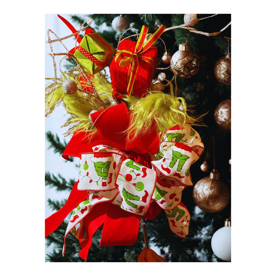 Custom Christmas Tree Topper - You're a Mean One