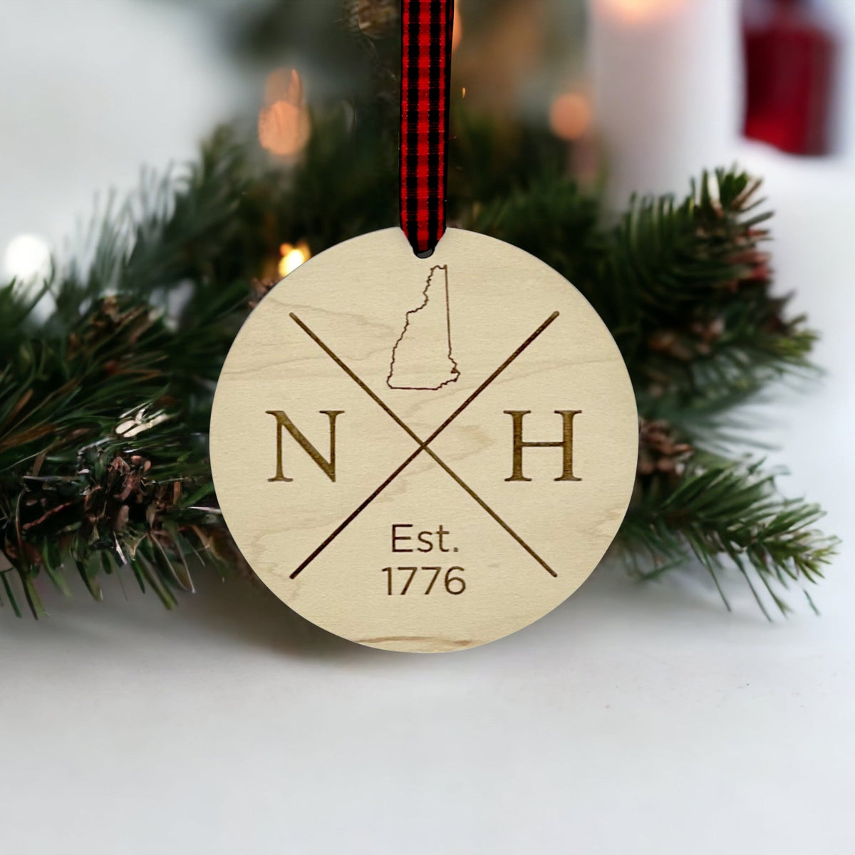 New Hampshire Established Ornament