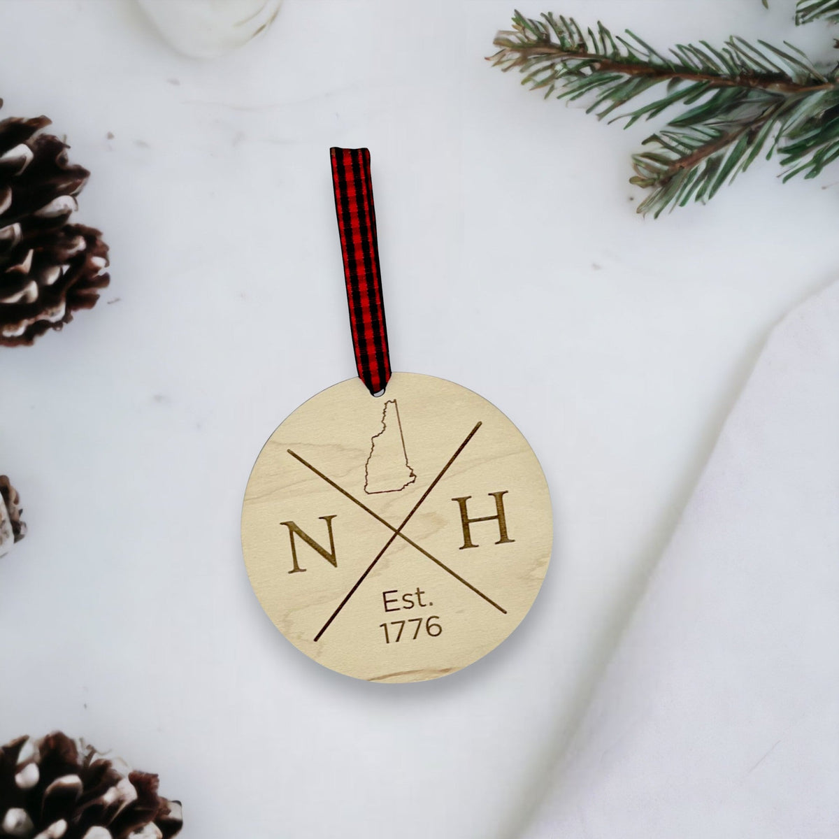 New Hampshire Established Ornament