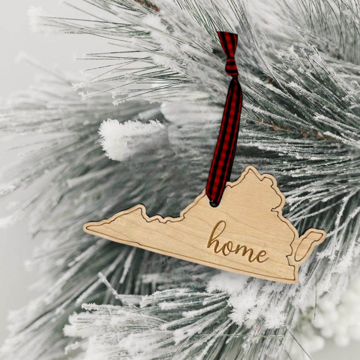 Virginia Home Script Ornament
