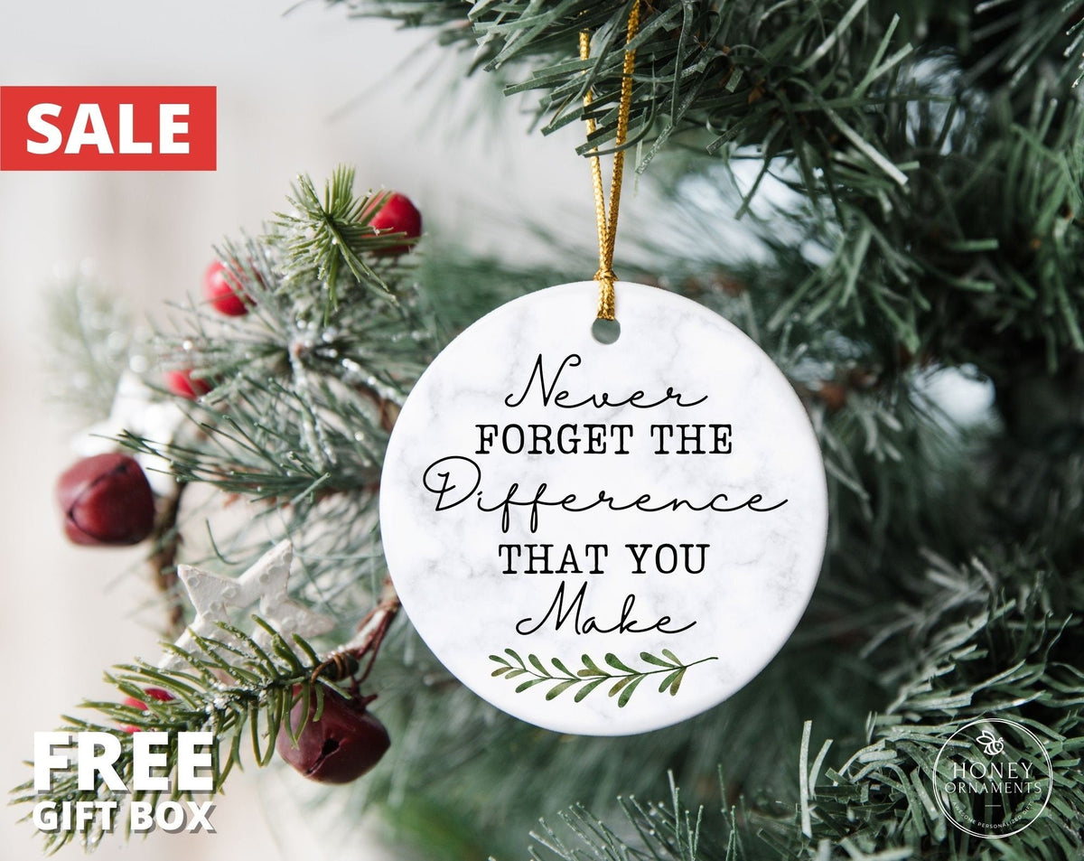 Thank You Ornament - Appreciation Gift for Teacher