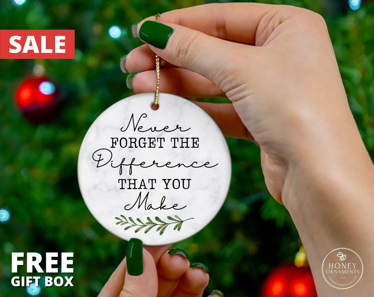 Thank You Ornament - Appreciation Gift for Teacher